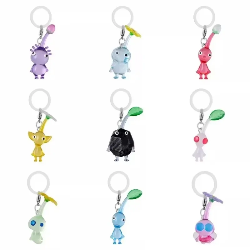 New~2027 Pikmin Game Characters Action Figures Backpack Pendant Collectibles Model Key Gashapon Ball Birthday Christmas Gift