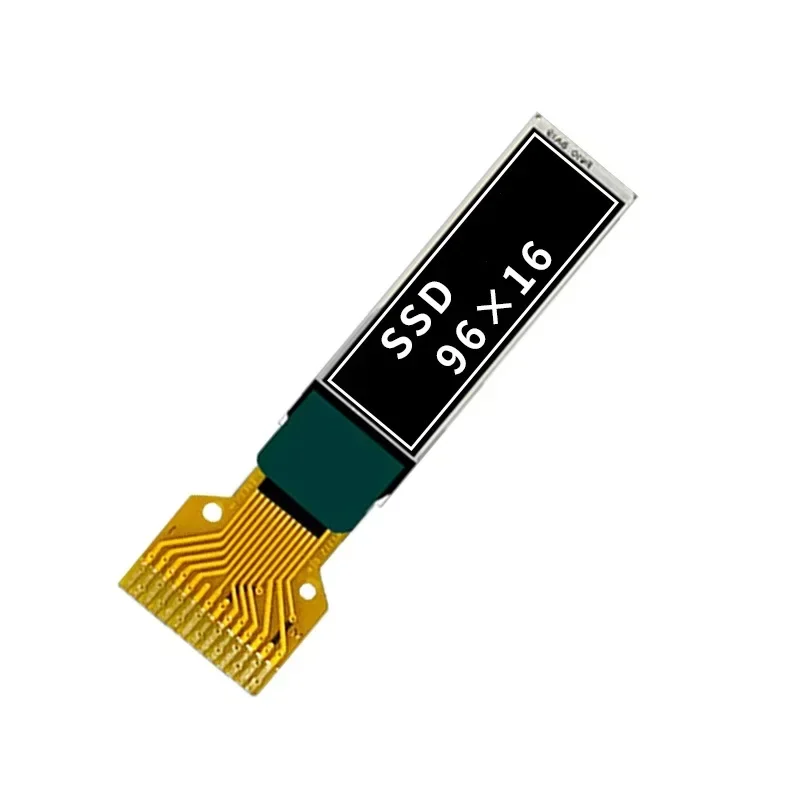 

1PCS 0.69 inch OLED display module 14PIN UG-9616TSWCG02 96*16 white light SSD1306 I2C IIC Suitable for TS100 TS08