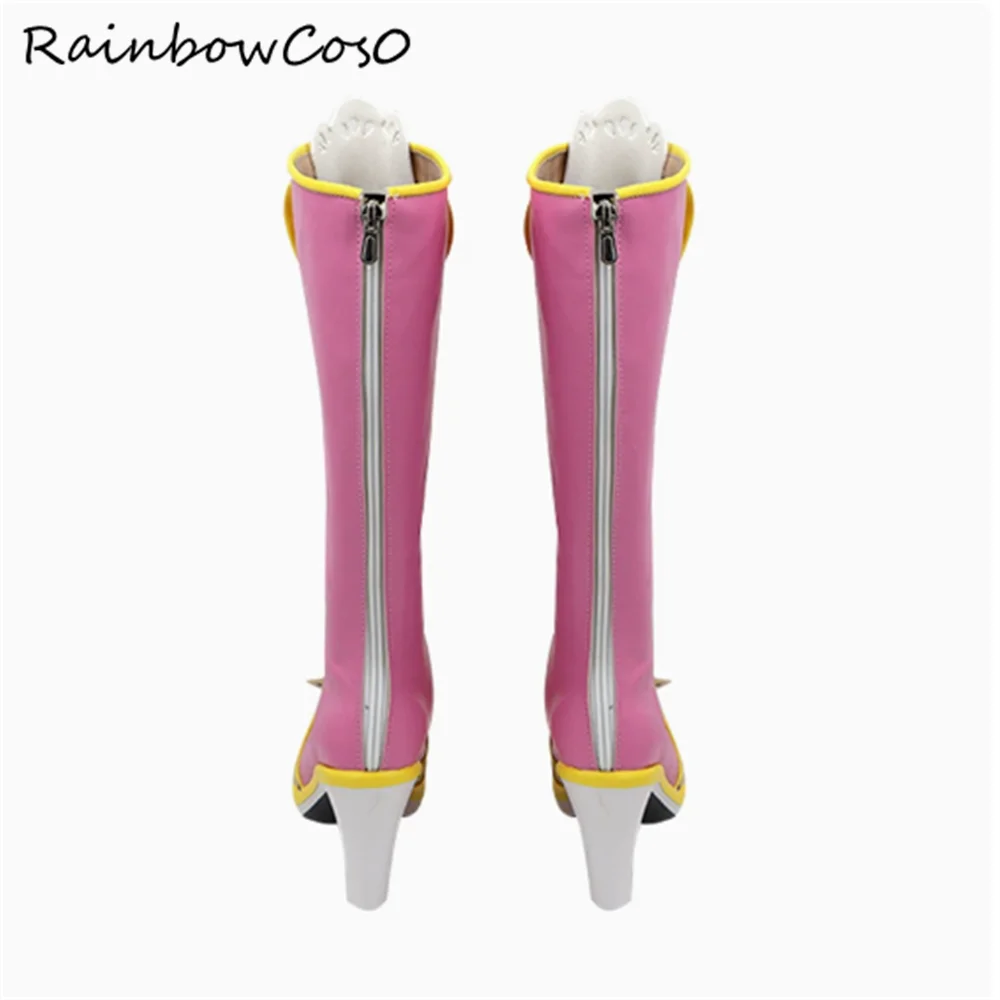 Hoshimiya Ichigo Aikatsu! Serie Cosplay Schuhe Stiefel Spiel Anime Party Halloween Weihnachten RainbowCos0 W4448