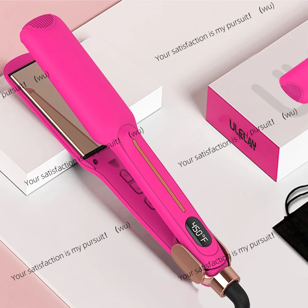 

MCH heating LCD display hair straightener straight roll dual-purpose