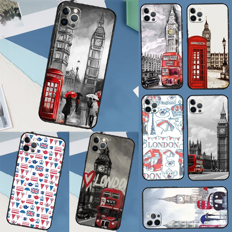 Чехол London Red Telephone Bus Big Ben для Honor Magic 7 6 5 Lite, чехол для Honor 400 200 Pro 50 70 90 X9 X8a X8b X9a X9b X9c