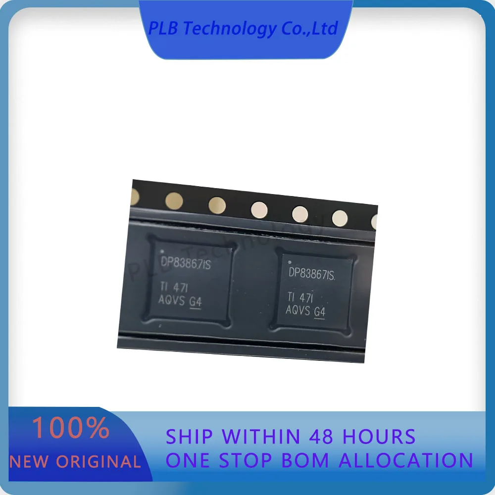 5PCS DP83867 DP83867ISRGZR Industrial temperature robust gigabit Ethernet PHY transceiver with SGMII VQFN-48 Original Stock