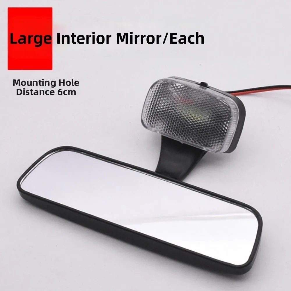 Adjustable Electric Tricycle Interior Rear View Mirror Non Perforated Suction Cup Car Interior Accessories Universal