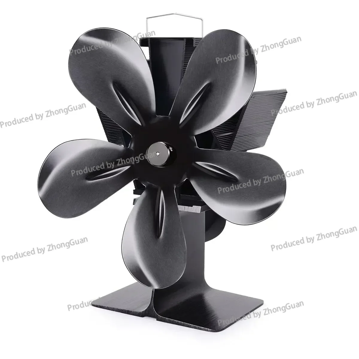 XF449 King Kong 5 Blade 2024 New Thermal Power Fireplace Fan Stove Fan No Power Supply