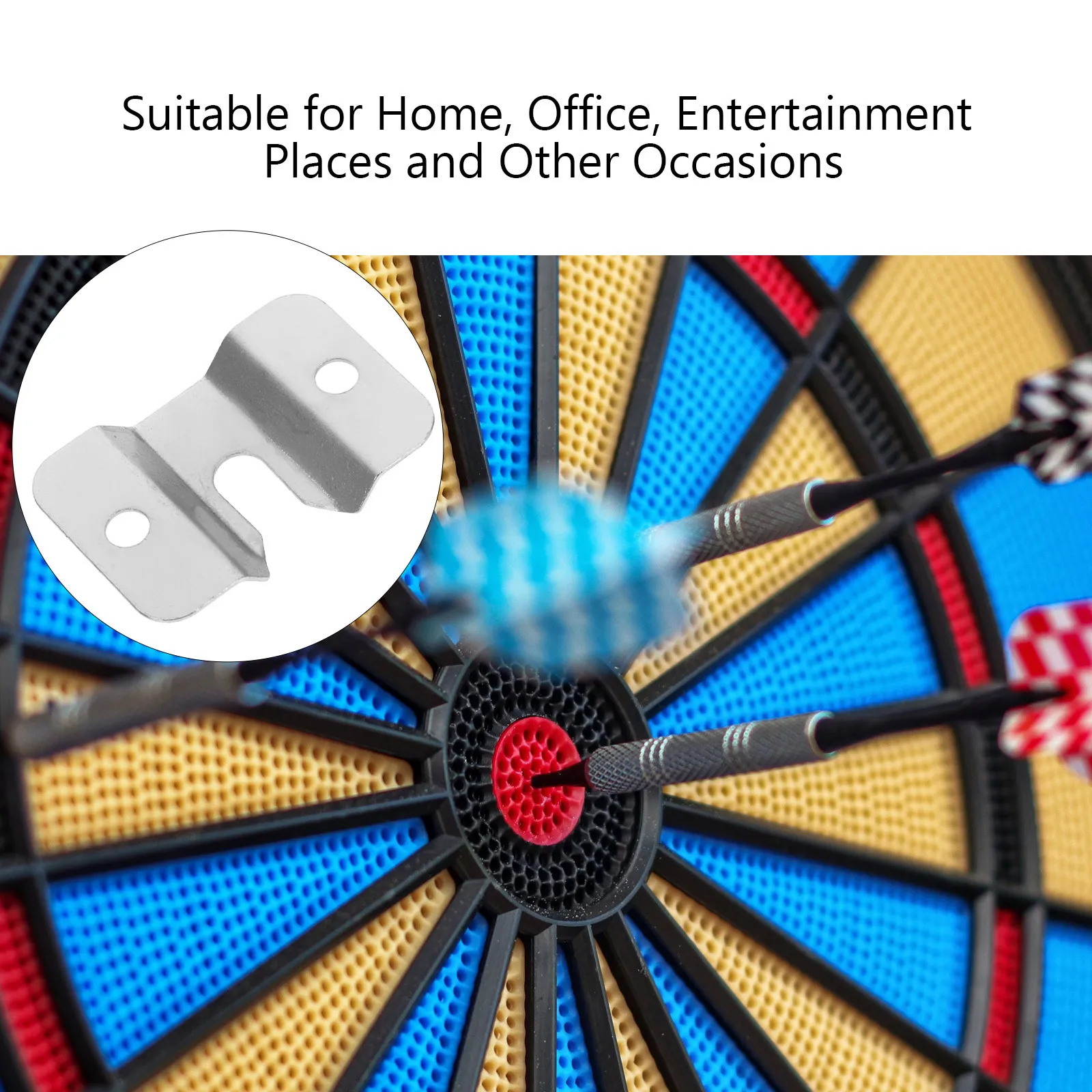 

Кронштейны для настенного крепления держателя для дартс-доски с монтажным комплектом и крючками для подвешивания, для дома и офиса