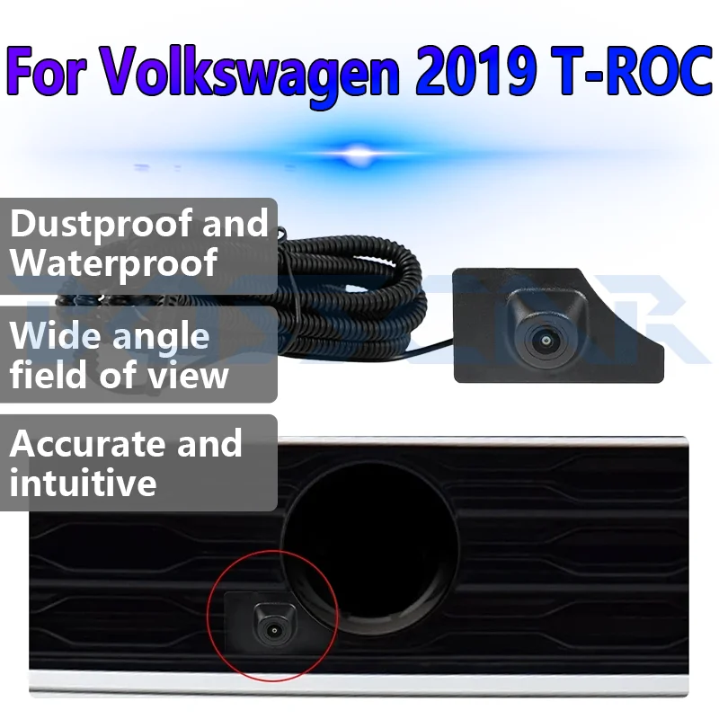 Per Volkswagen 2019 T-ROC AHD OEM Telecamera per auto Telecamera per vista frontale 1080P Visione notturna 150 °   Monitor di parcheggio impermeabile con obiettivo Fisheye