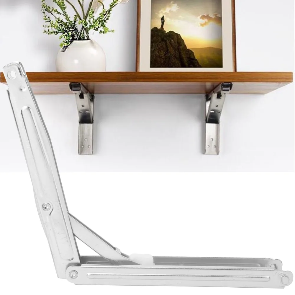 Multi Functional Desk Folding Hinge 13 Gears Folding Design Desk Hinge Silver Sturdy Folding Lift Hinge Home Office