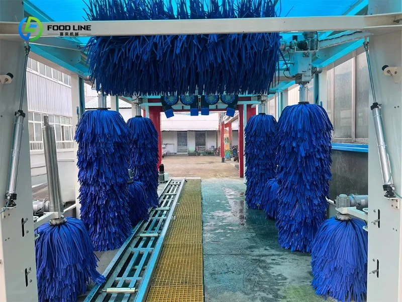 Customized Most Popular Low Consumption Fully  Automatic 9-brush Tunnel  Car Washing Machine