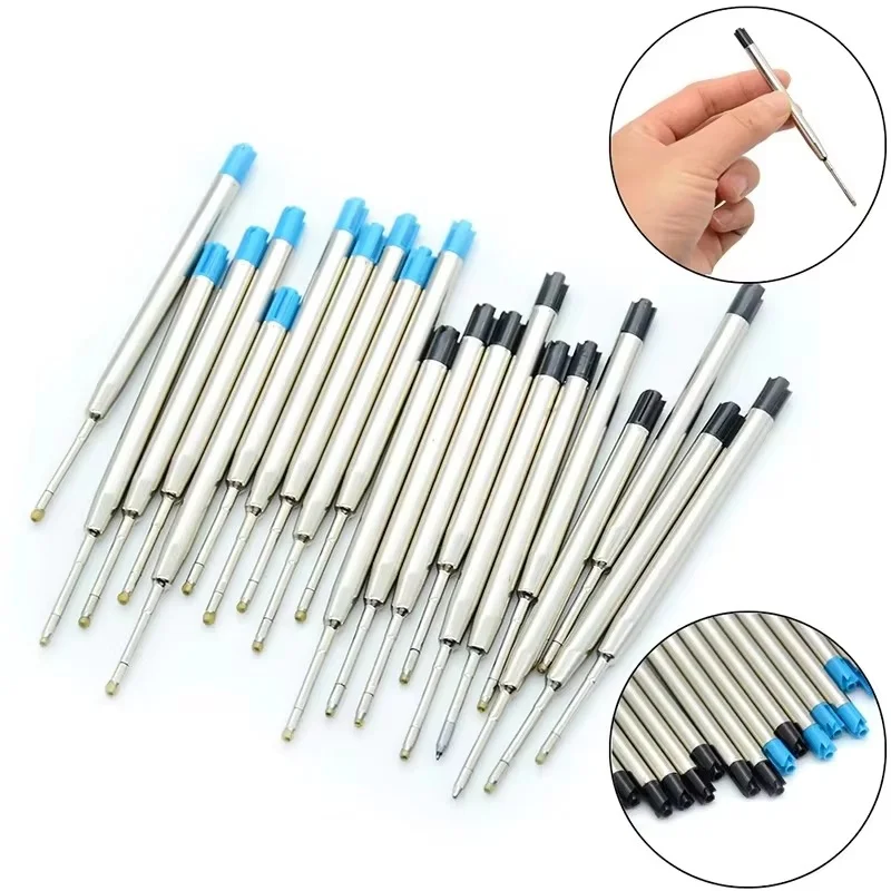 

20pcs 1.0mm Ballpoint Pen Refills For Parker Pens Replaceable Medium Point Blue Black Red Ink Rods For Office Writing Stationery