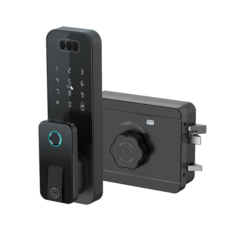 Wholesale Smart Locks  Wifi Automatic Smart Digital Deadbolt Locks App Remote Control Keyless Entry for Wood Door
