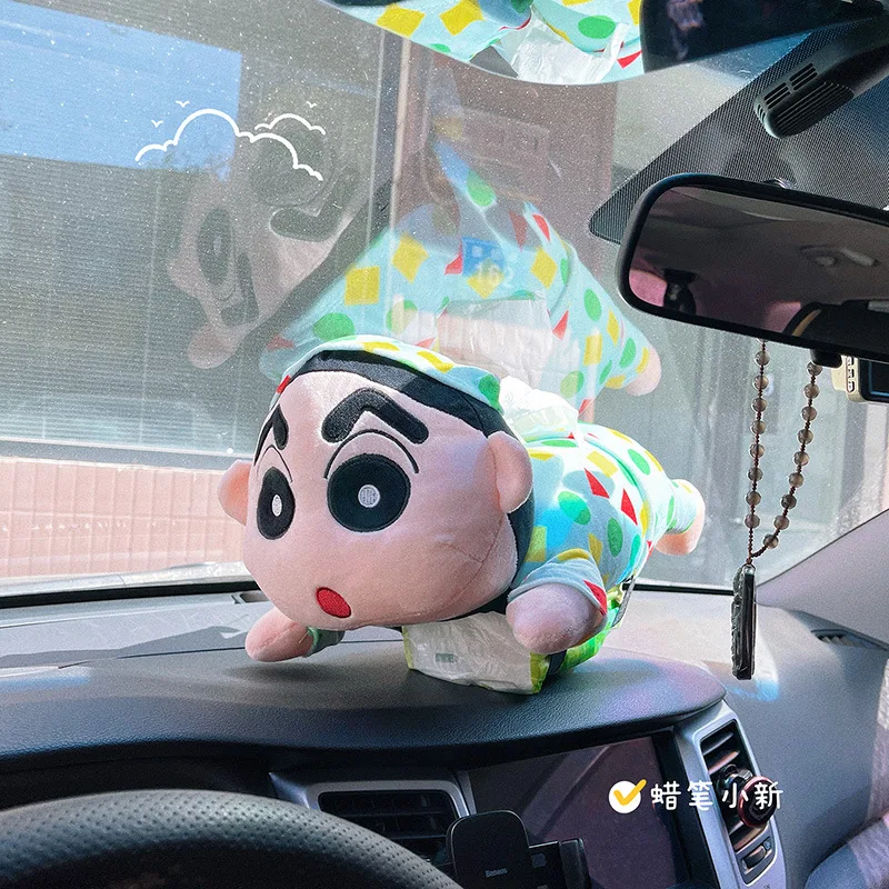 Nuovo 45 CENTIMETRI Anime Crayon Shin-chan Q Versione Action Figures Peluche modello di bambola Scatola da disegno di carta Giocattoli ornamenti kawaii Regali