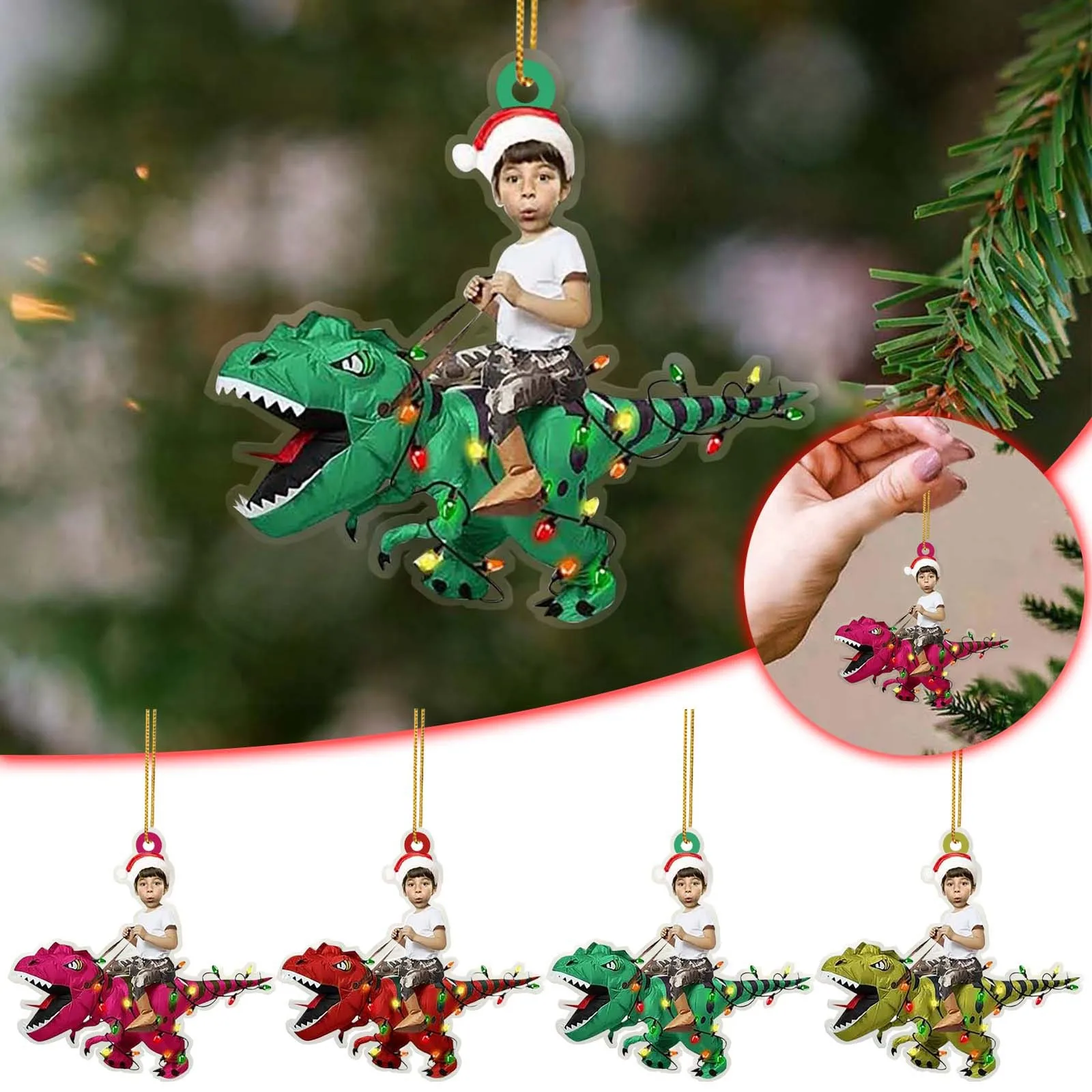 2023 Christmas Tree Pendant Acrylic Christmas Dragon Decorations Christmas Decorations Crafts Hanging Decorations Party Supplies