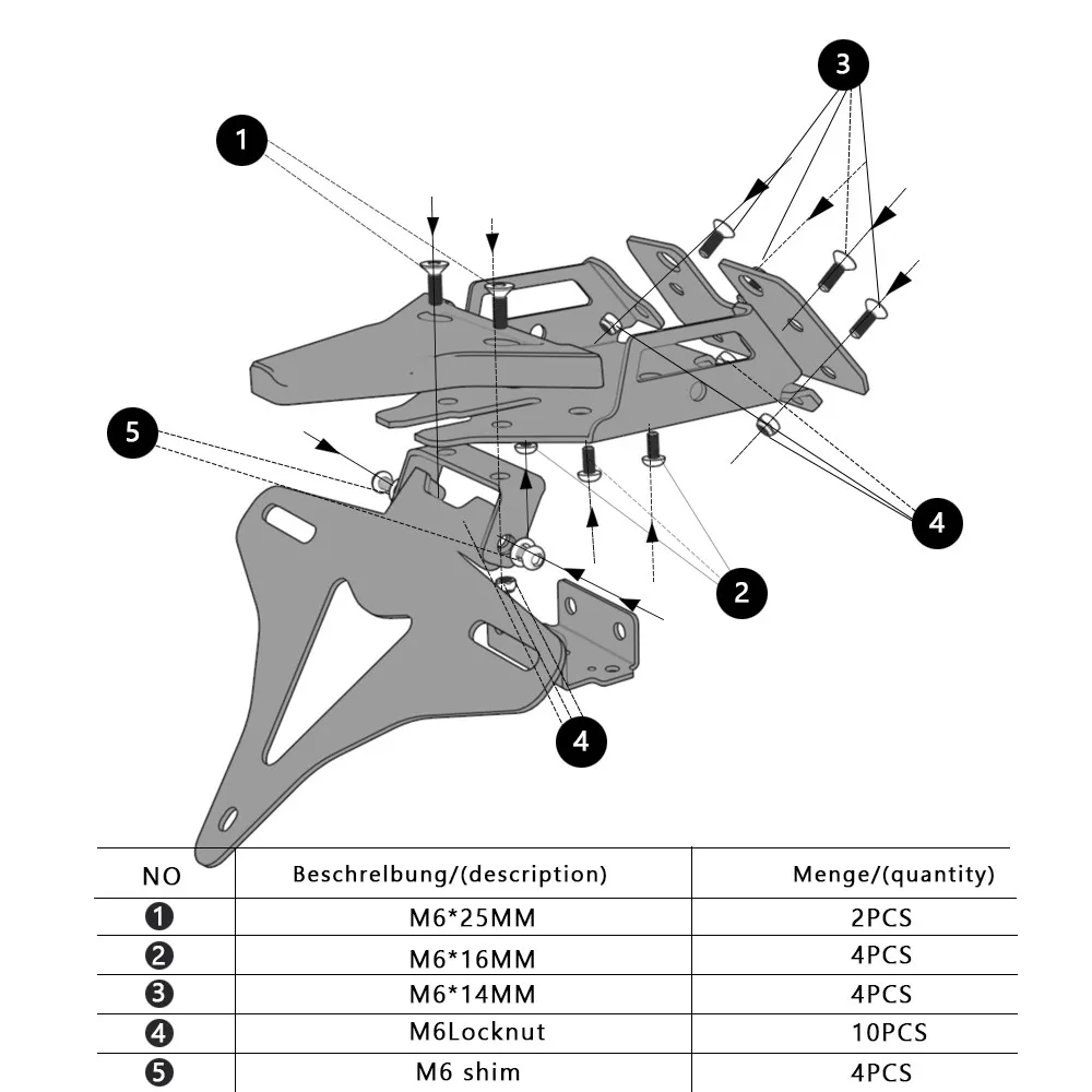 FOR CFMOTO CF moto 675SR/675SR-R 675NK 675SR 2024 2025 2026 675 SS SR NK Motorcycle Accessories License Plate Bracket Holder