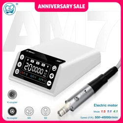 AI Dental Electric Micromotor AM7 with LED M4/B2 Holes High-performance Fit for Dentist Low speed Handpiece 1:1/1:4.2/1:5