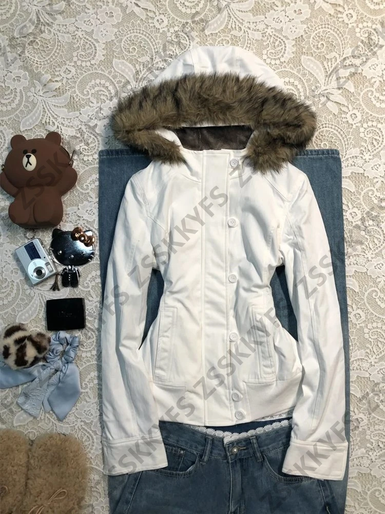 Goth Hoodie Jacket Y2k 90s Punk Vintage Punk Harajuku Aesthetics Streetwear  High Street Basics Womans Sweatshirts Winter Grunge