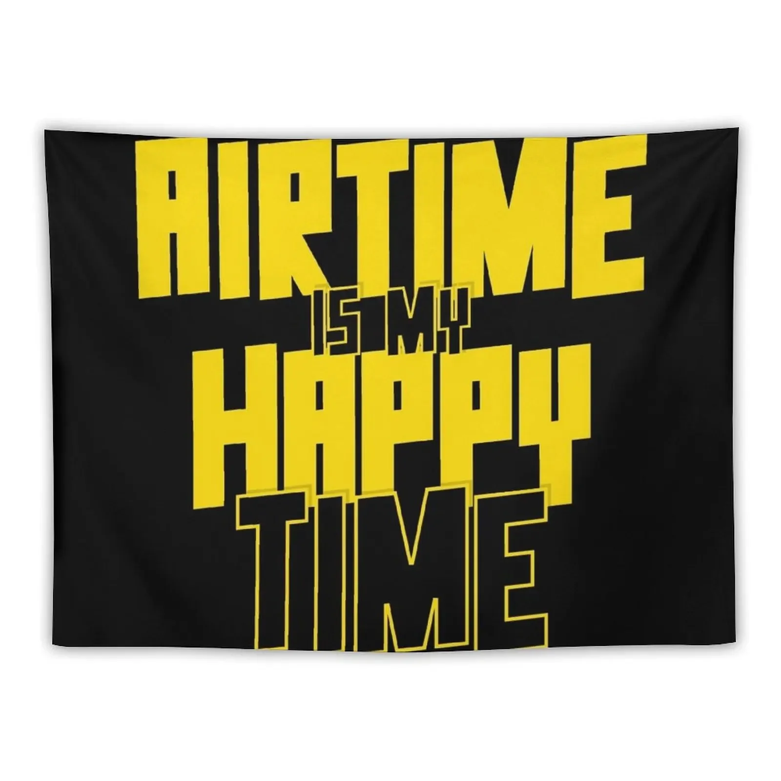 Airtime Is My Happy Time - Funny Roller Coaster Enthusiast Design Tapestry Decoration For Rooms Tapestry