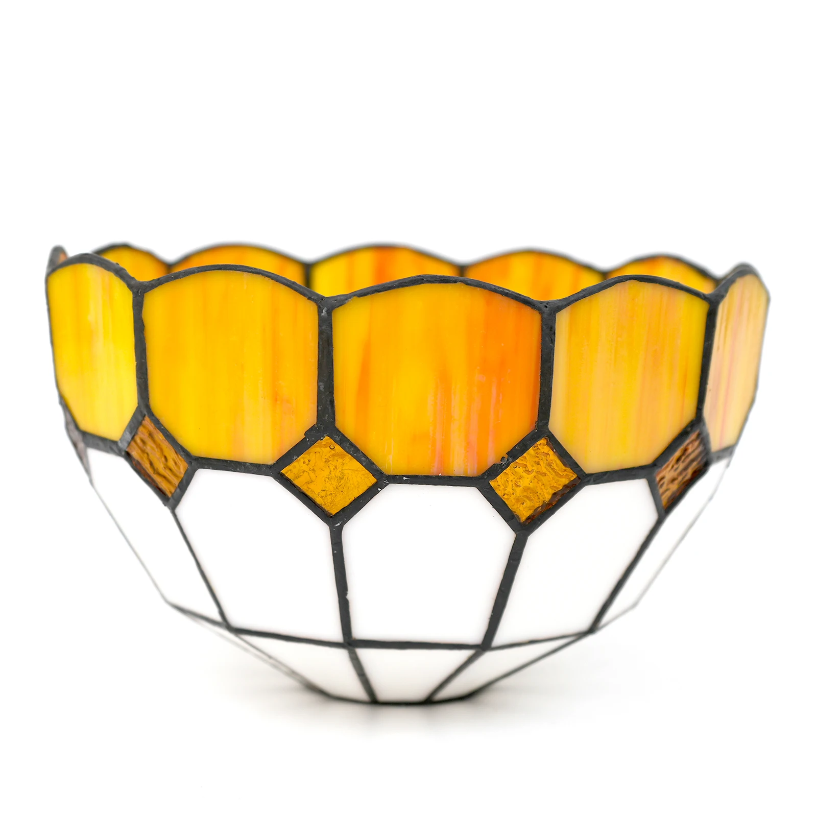 8 inch Mediterranean-style lampshade replacement, Modern stained glass lampshade for chandelier wall lamps ceiling lamp