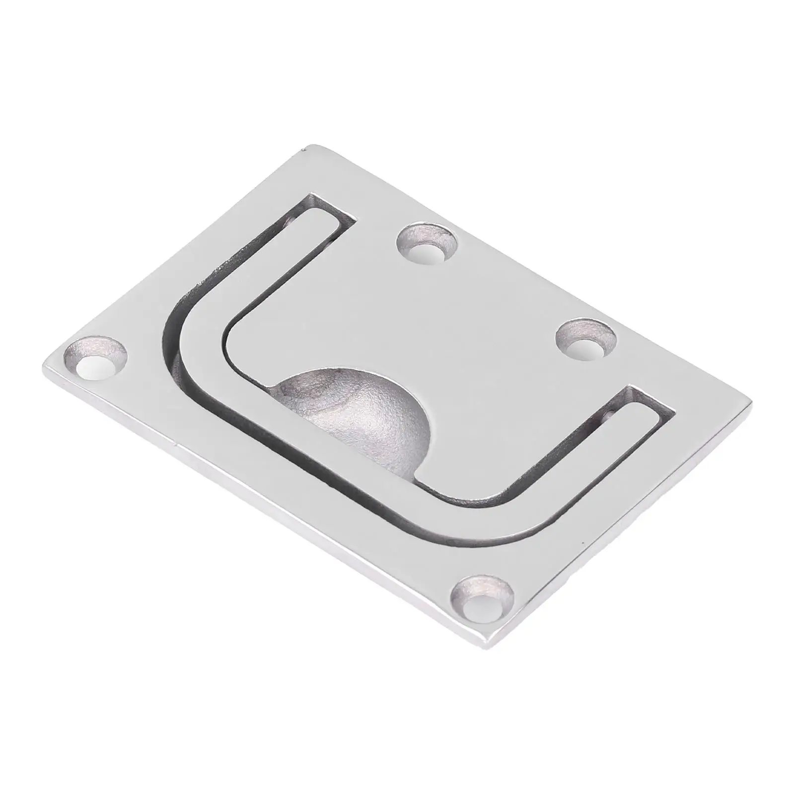 Marine Boat Mirror Deck Handle Flush Pull Stainless Steel Square - 316 Steel Surface Flush Lift Cover