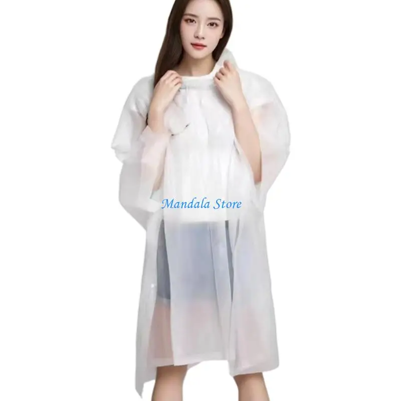 U2JC Multipurpose EVA Raincoat For Adult Full Coverage Packable Design Rainwear For Outdoor Activity Camping Hiking Essential