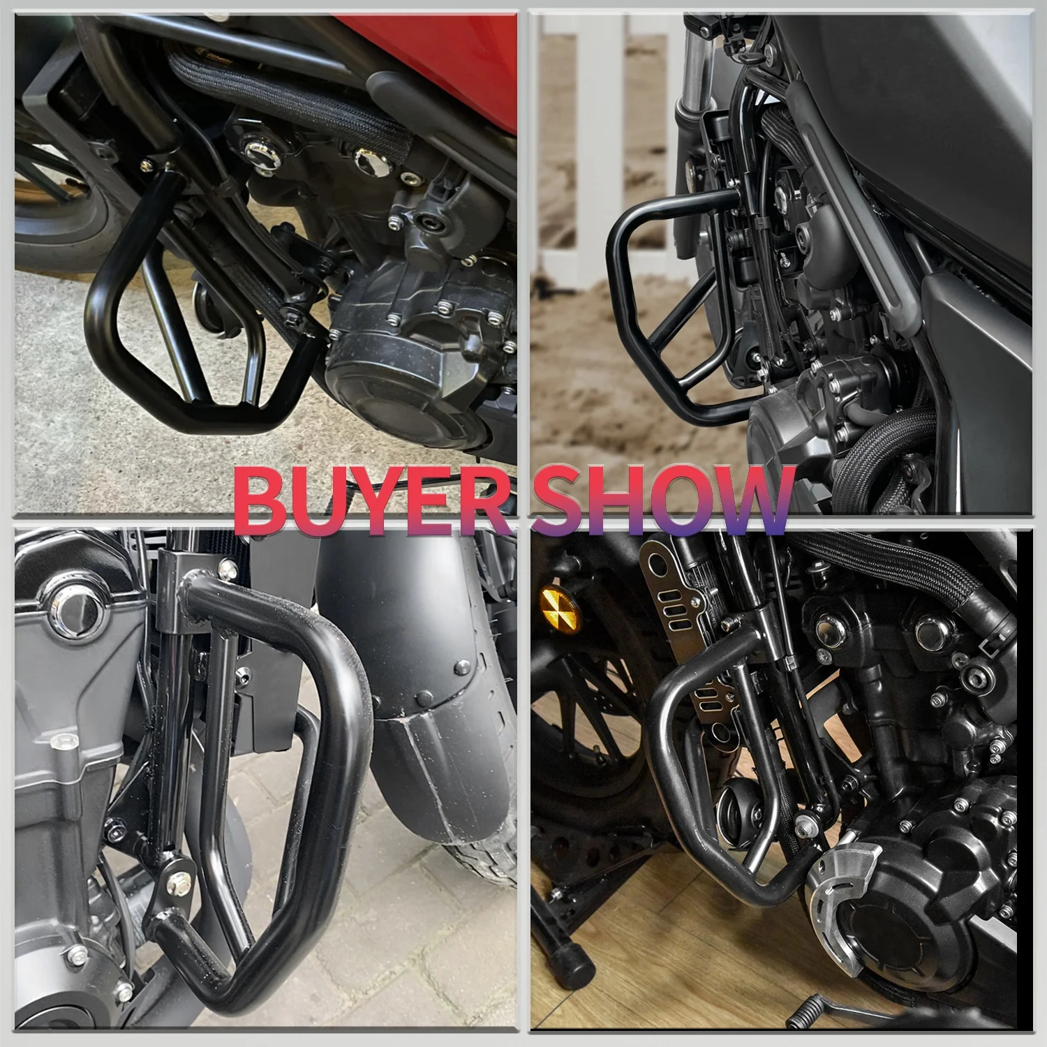 WOLFLINE Motore Guard Crash Bar Per Honda CMX500 Rebel 2017-2024 Autostrada Paraurti Moto Telaio di Protezione Paraurti Accessori