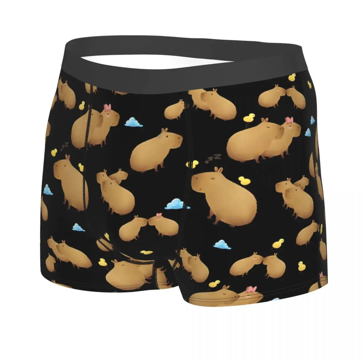 Chill Cute Men Boxer Briefs Capybara Breathable Creative Underpants Top Quality Print Shorts Gift Idea