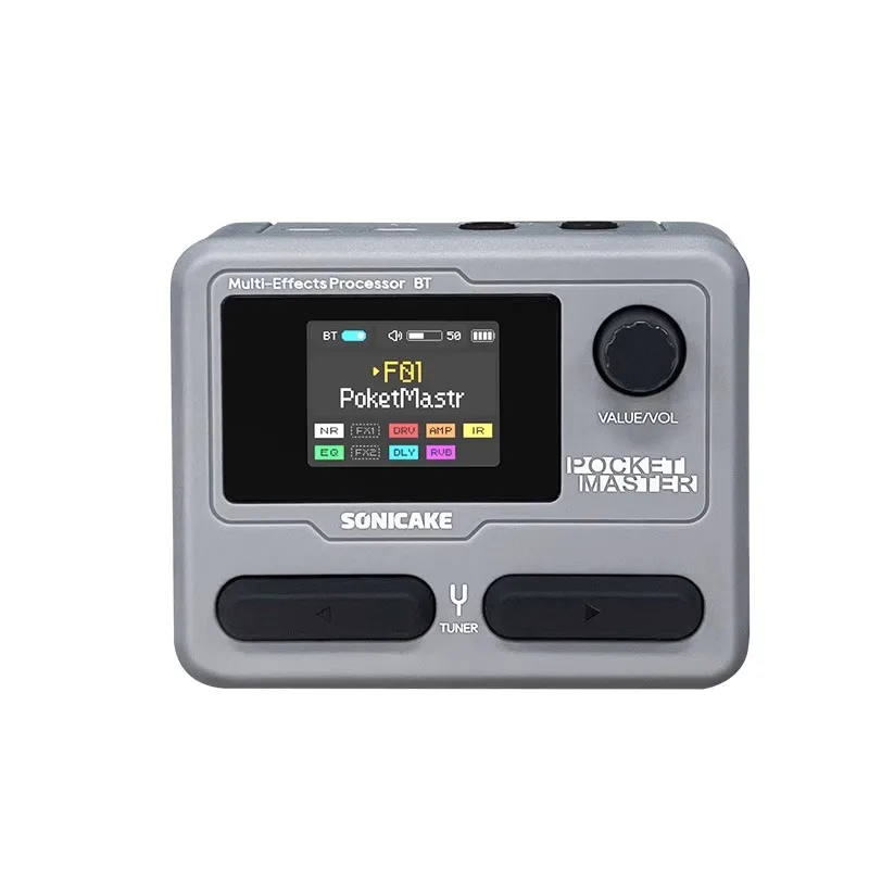 Sonicake Pocket Master, efeitos de bolso, guitarra elétrica, multi