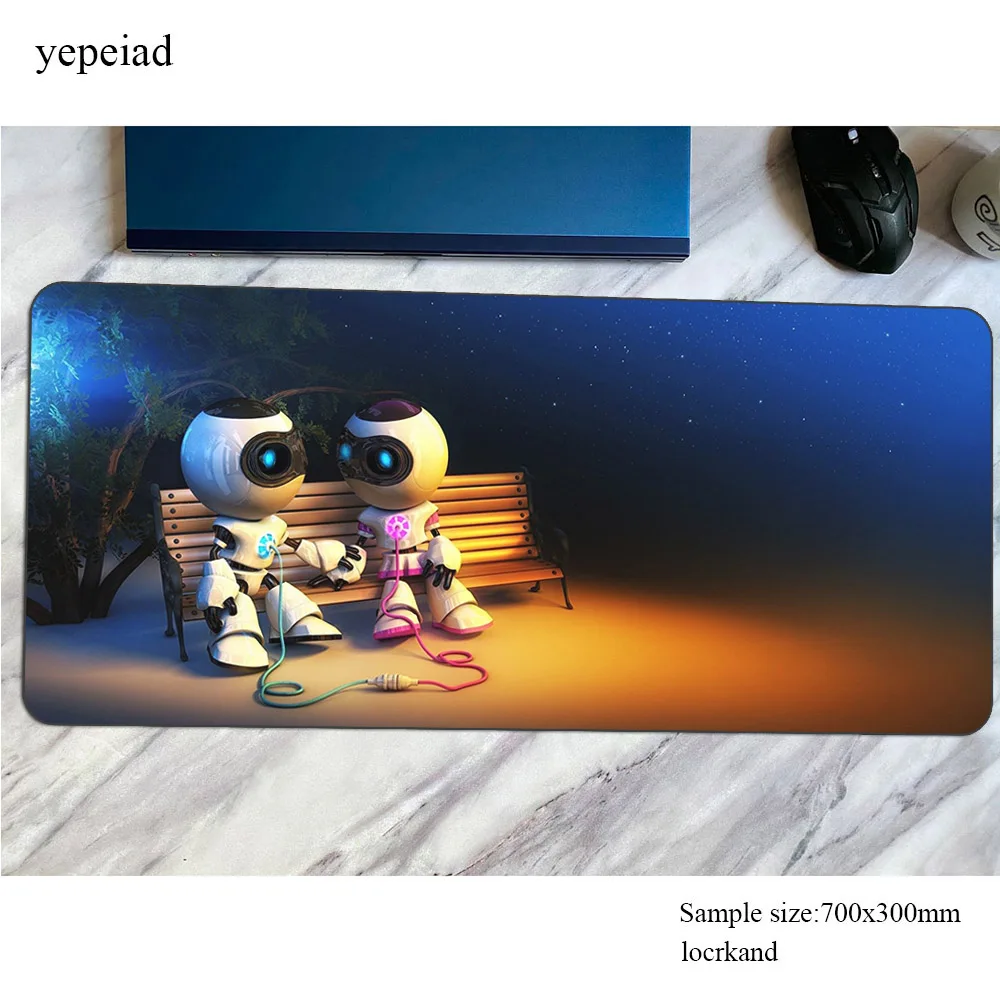 Robot mouse pad Fashion mousepads 900x400x3mm best gaming mousepad gamer cool new large personalized mouse pads keyboard pc pad