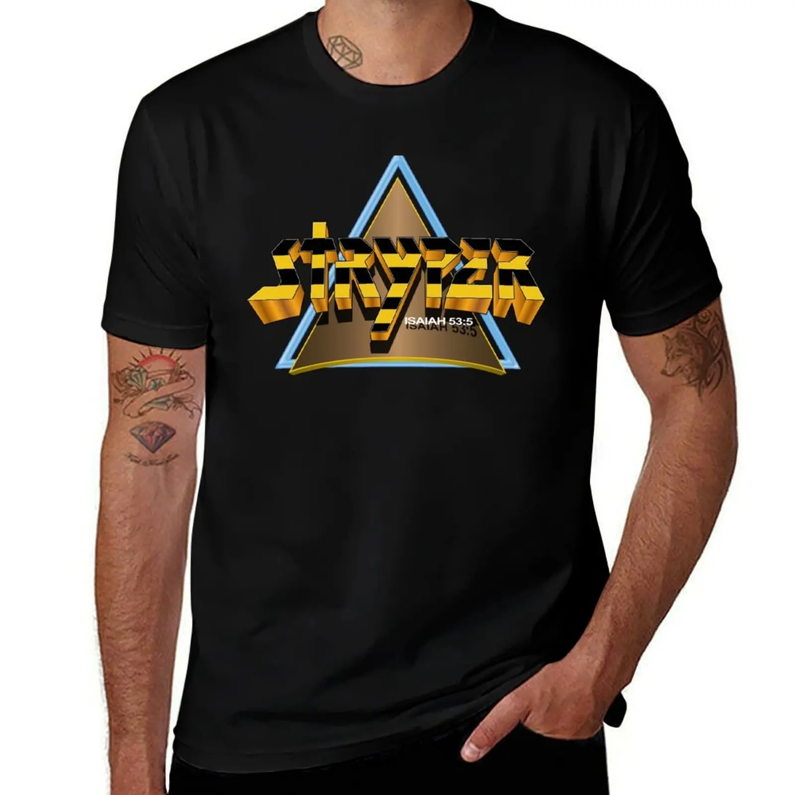 

Stryper - Logo w/ Triangle T-Shirt Large Size Casual Tee Shirt