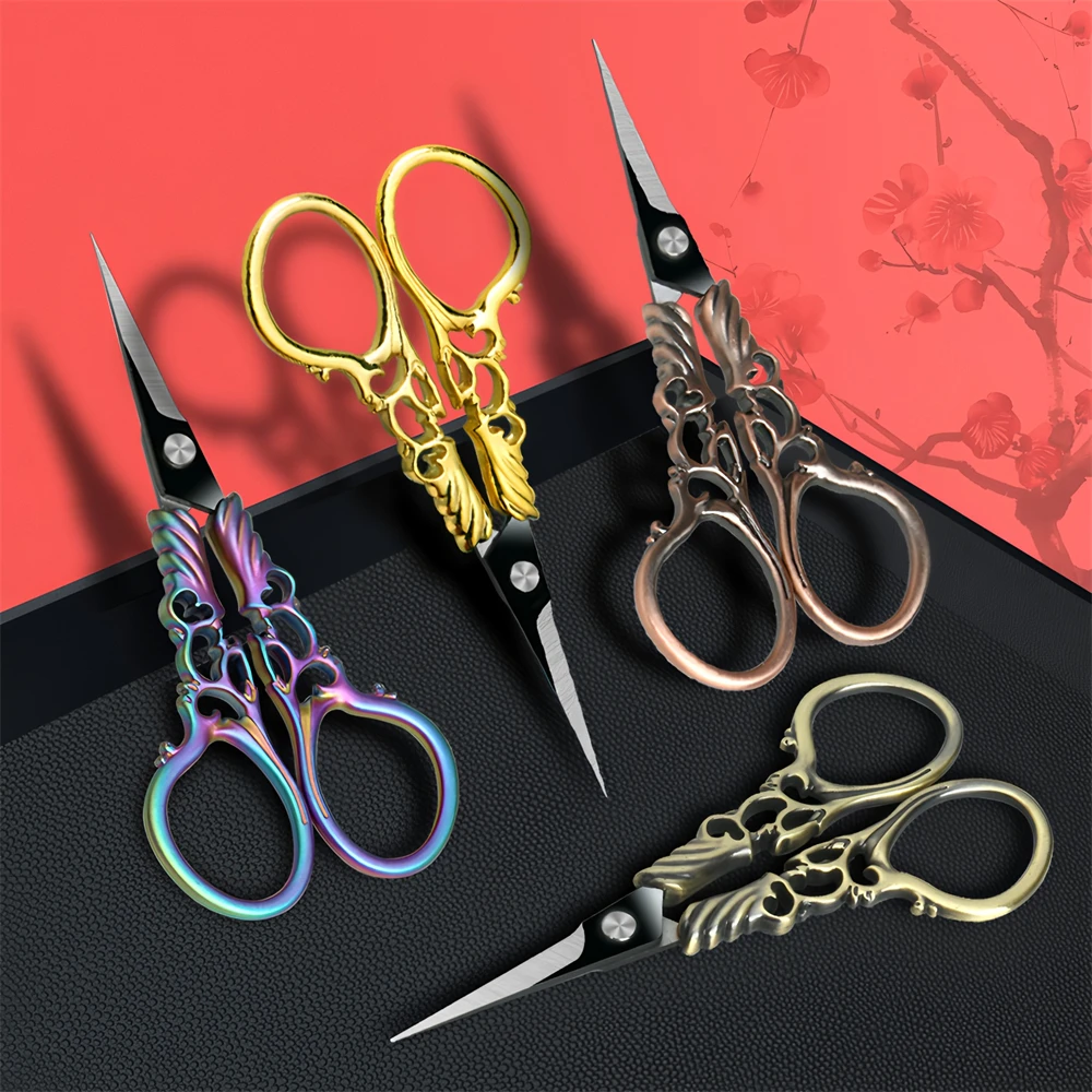 Vintage Embroidery Scissors 1PCS Professional Sewing Tailor Needlework DIY Stitch Thread Tools