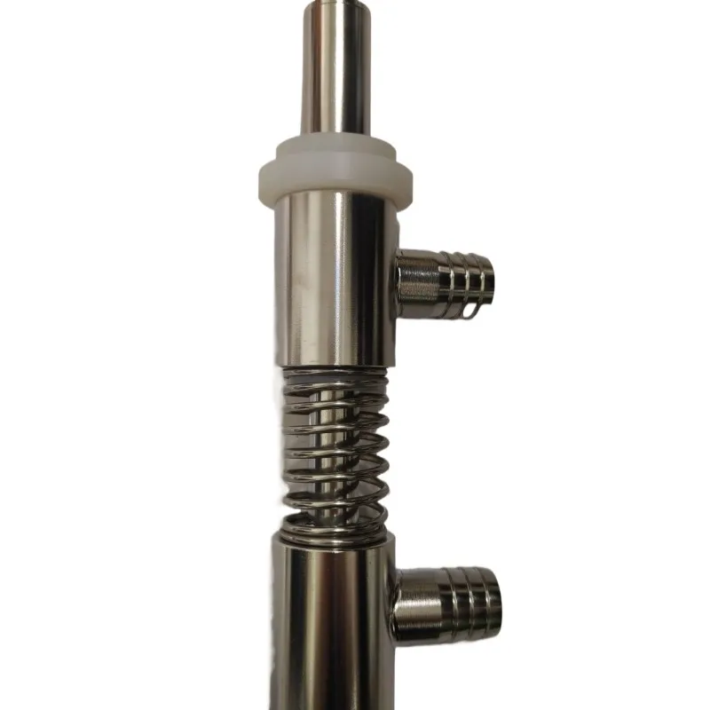 Linear test filling length 240mm silk tooth interface M10 water pipe interface 20mm 25mm discharge port 18