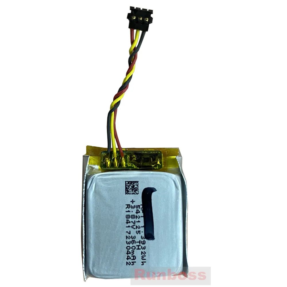 New 542125 3.87V 360mAh R1841 Battery With Molex 1.0mm 3P Connector For Bluetooth Headset Earphone Smart Watch