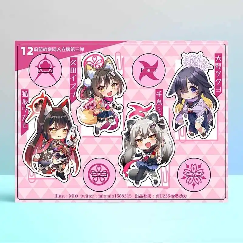 

Игра Синий Архив ‌ Kozaka Wakamo Kuda Izuna Kawaii косплей акриловая настольная подставка стоячая вывеска модель фигурка коллекция фанатов