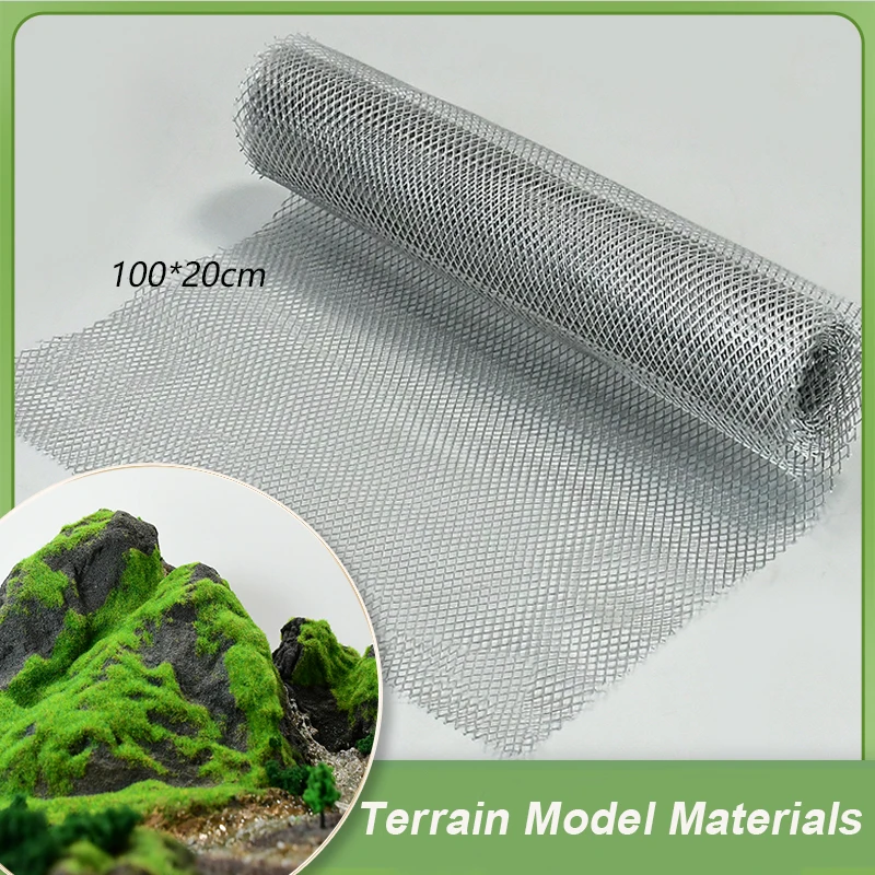 20 * 100 cm formendes Drahtgeflechtmodell für Sandtisch, Gelände, Unterstützung, Renovierungsmaterialien, Modellproduktion – Detail 1