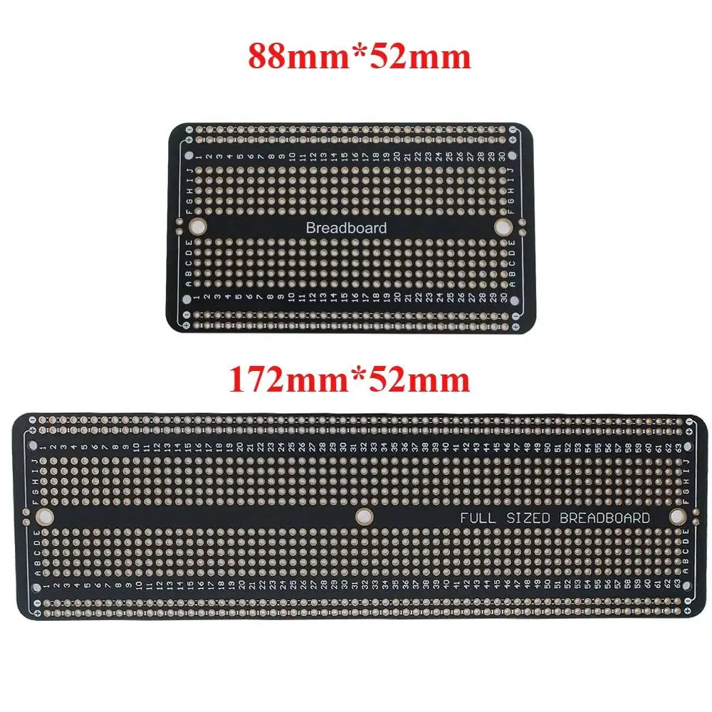 1 قطعة على الوجهين 5 حفرة لوحة دارات مطبوعة النموذج مجلس القياسية الدائم اللوح لحام لوحة دارات مطبوعة 172*52 مللي متر 88*52 مللي متر لاردوينو #1