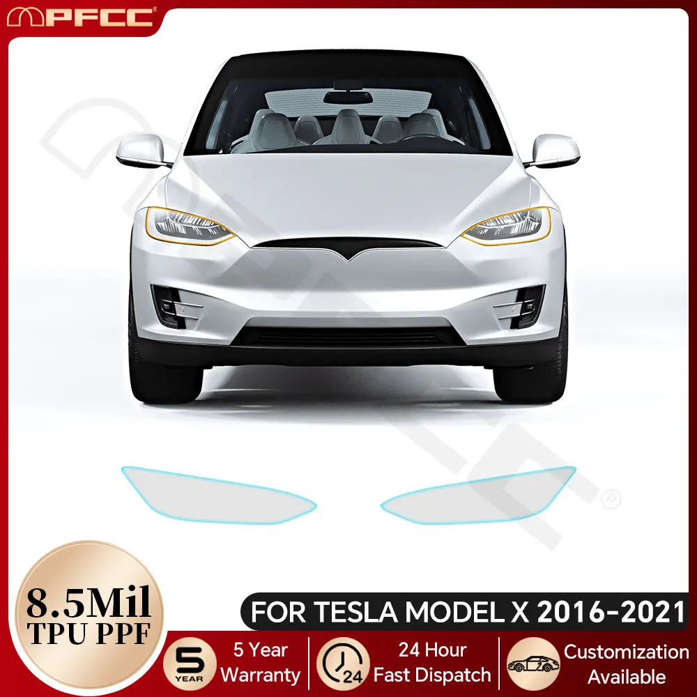 

Headlight Rearview Door Handles Anti-scratch TPU Paint Protection Film For Tesla Model X 2016-2021 Pre-cut PPF Resistant Clear