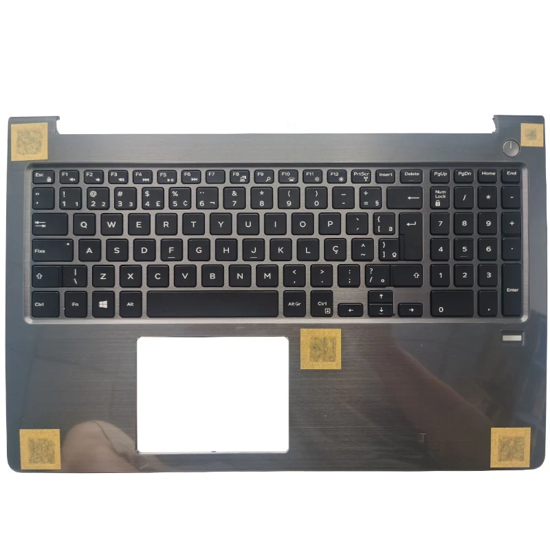 Imagem -04 - Backlit Keyboard With Palmrest Alemão Brasil Latin uk Russian Keyboard For Dell Vostro 155000 V5568 Novidades Upper Cover Case