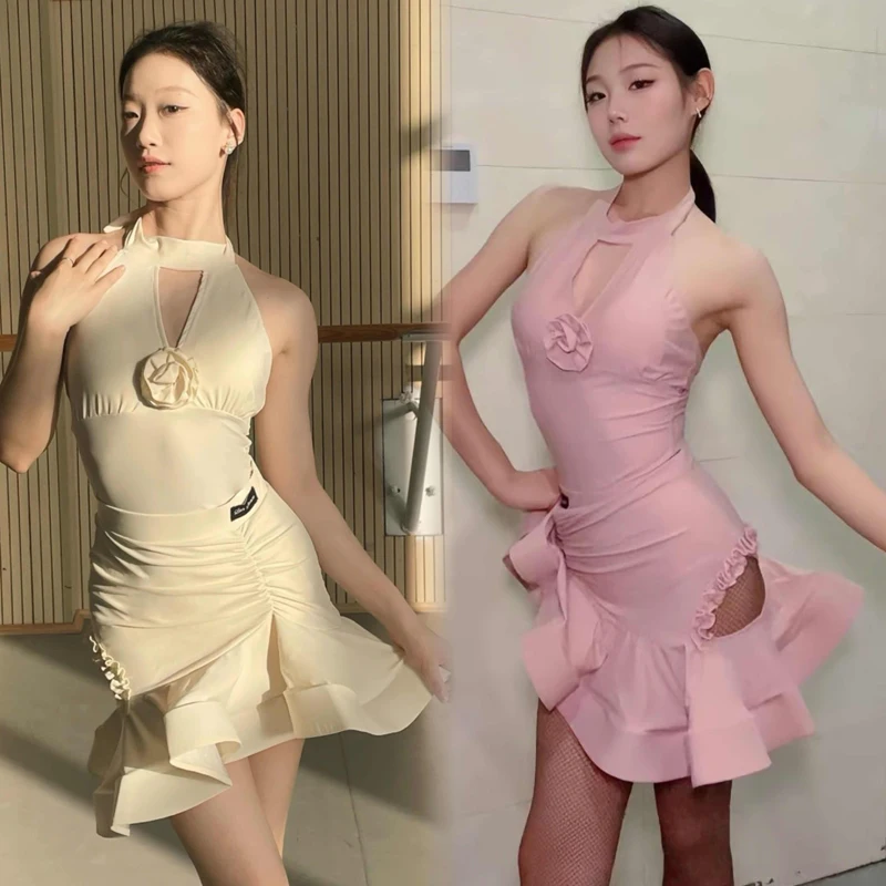 Adultes Chacha danse latine vêtements femmes danse latine cantonnière Costume femme Rumba salle de bal danse formation costumes SL12628