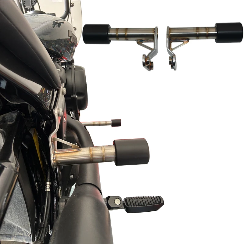 

Motorcycle Accessories Stainless Steel Welding Pattern Rear Saddlebag Guard Protection for Harley Softail M8 2018-later