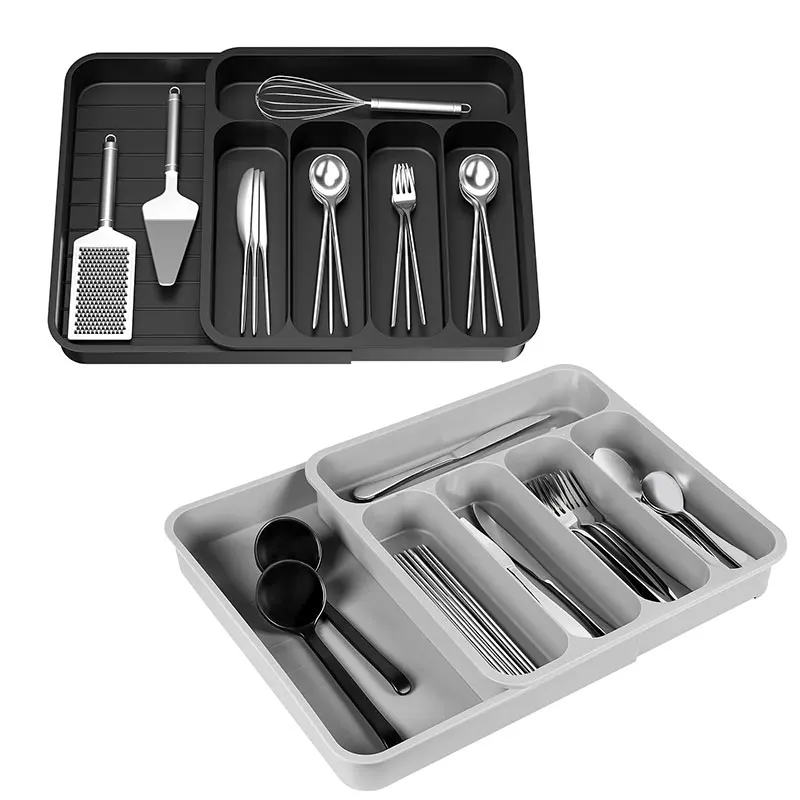 Livorini Schubladen-Organizer, 3 Fächer – 40,6 X 33,7 Cm, Rutschfeste Unterseite, Küche & Büro