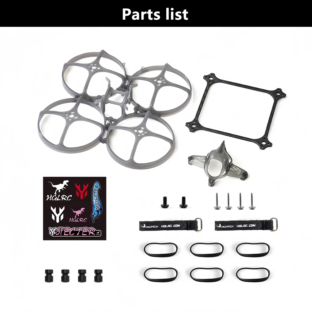 HGLRC Petrel 85Whoop Rack ultraleggero per interni macchina crossover da 2 pollici macchina circolare Luce entry-level per principianti