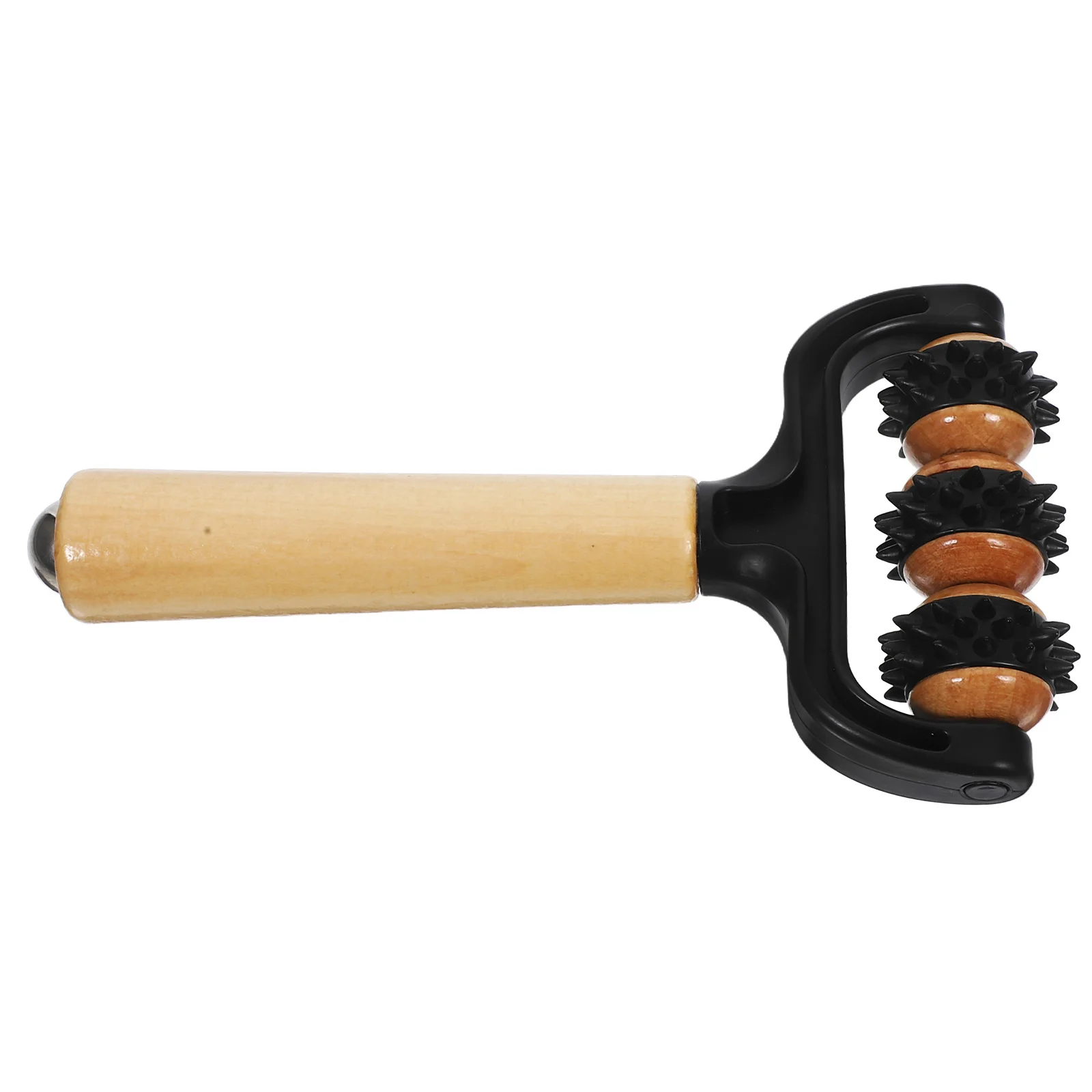 

Ручной двойной роликовый деревянный стальной шариковый массажер для расслабления всего тела, облегчение мышечного напряжения, портативный домашний путешествия