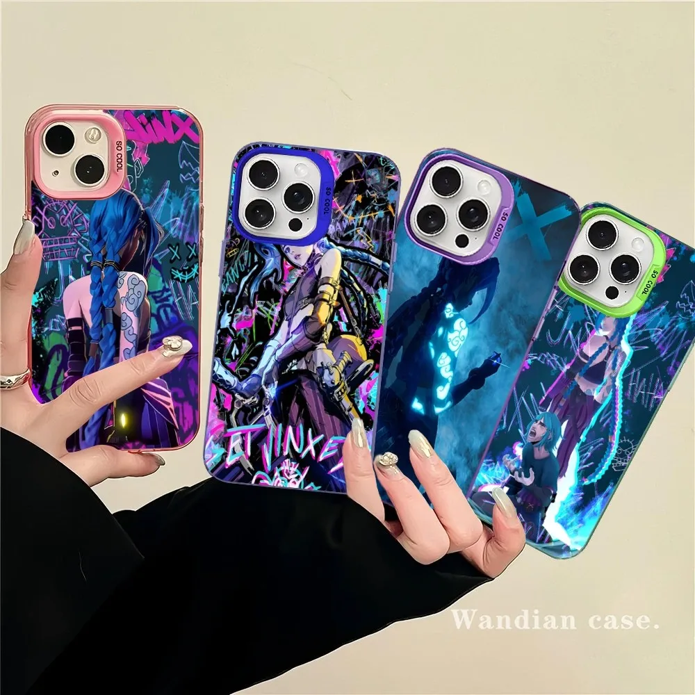 

Epc Cool TV A-Arcane 2 J-Jinx Phone Case For iPhone 16 15 14 13 12 11 Pro Max X XR XSMAX 8 7 Plus Matte Shockproof Back Cover