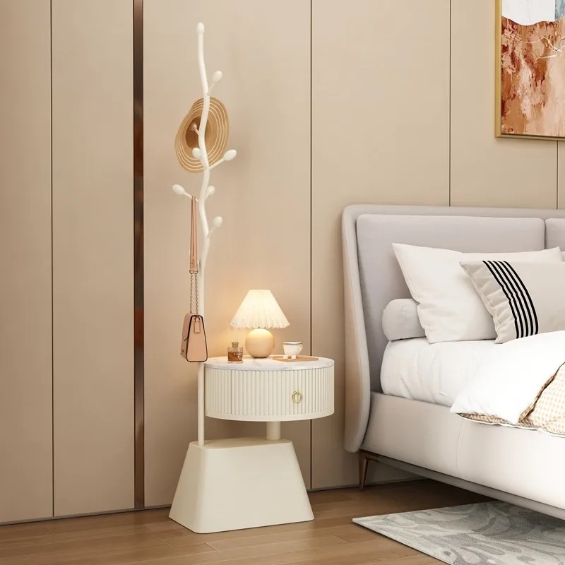 Perchero De Ropa De suelo De almacenamiento elegante, Perchero De Ropa moderno cuadrado blanco para dormitorio, Perchero De Ropa nórdico para apartamentos, muebles De habitación
