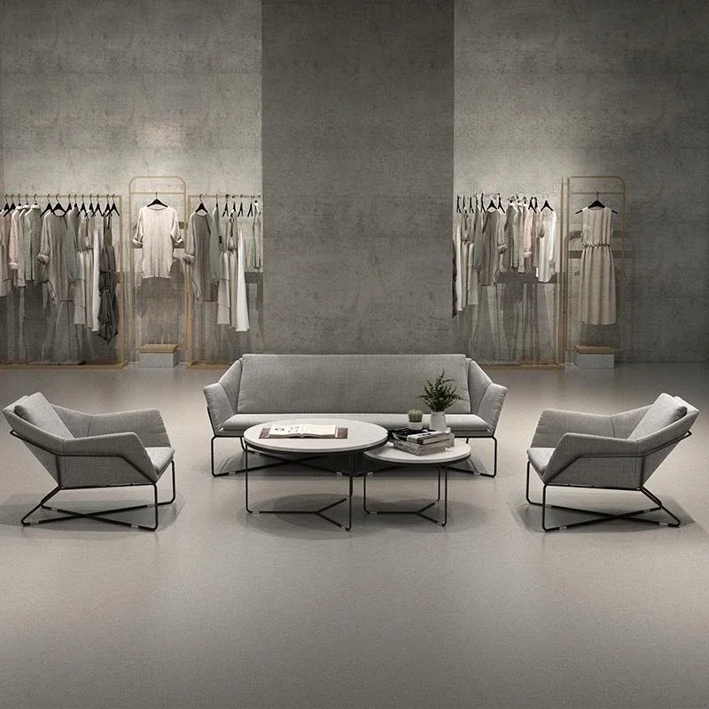 Modern simple leisure sofa coffee table, combination reception room meeting room negotiation area, office sofa