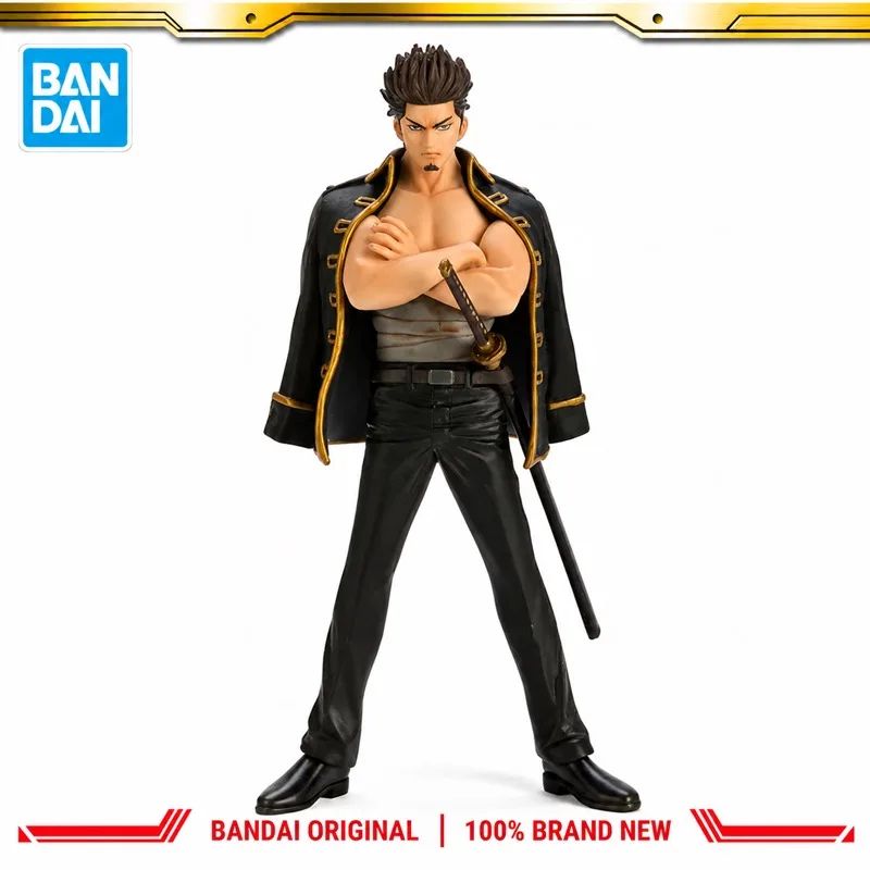 In Stock Bandai Original Banpresto Gintama Kondou Isao Action Figure Model Doll Brand New Boxed Anime Characters Toys Model