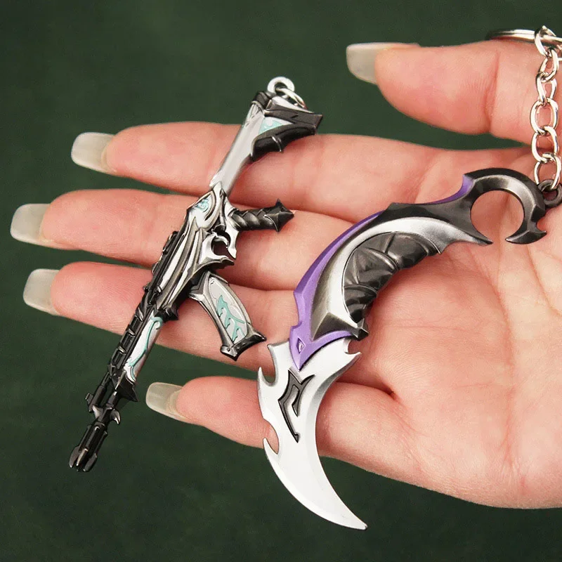 Valorant อาวุธ Melee Reaver 2.0 Karambit มีด M4 มีดผีเสื้ออุปกรณ์ต่อพ่วงหมุนได้มีดโลหะผสม SAMURAI รุ่นของขวัญของเล่นเกม