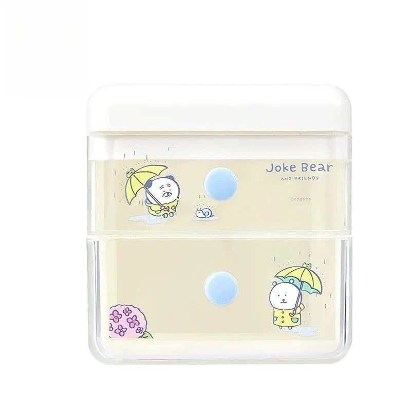Anime Chiikawa Joke Bear Drawer Storage Box Lift Top Smooth Sturdy Durable Jewelry Cosmetics Organizer Vanity Office Gift 2026