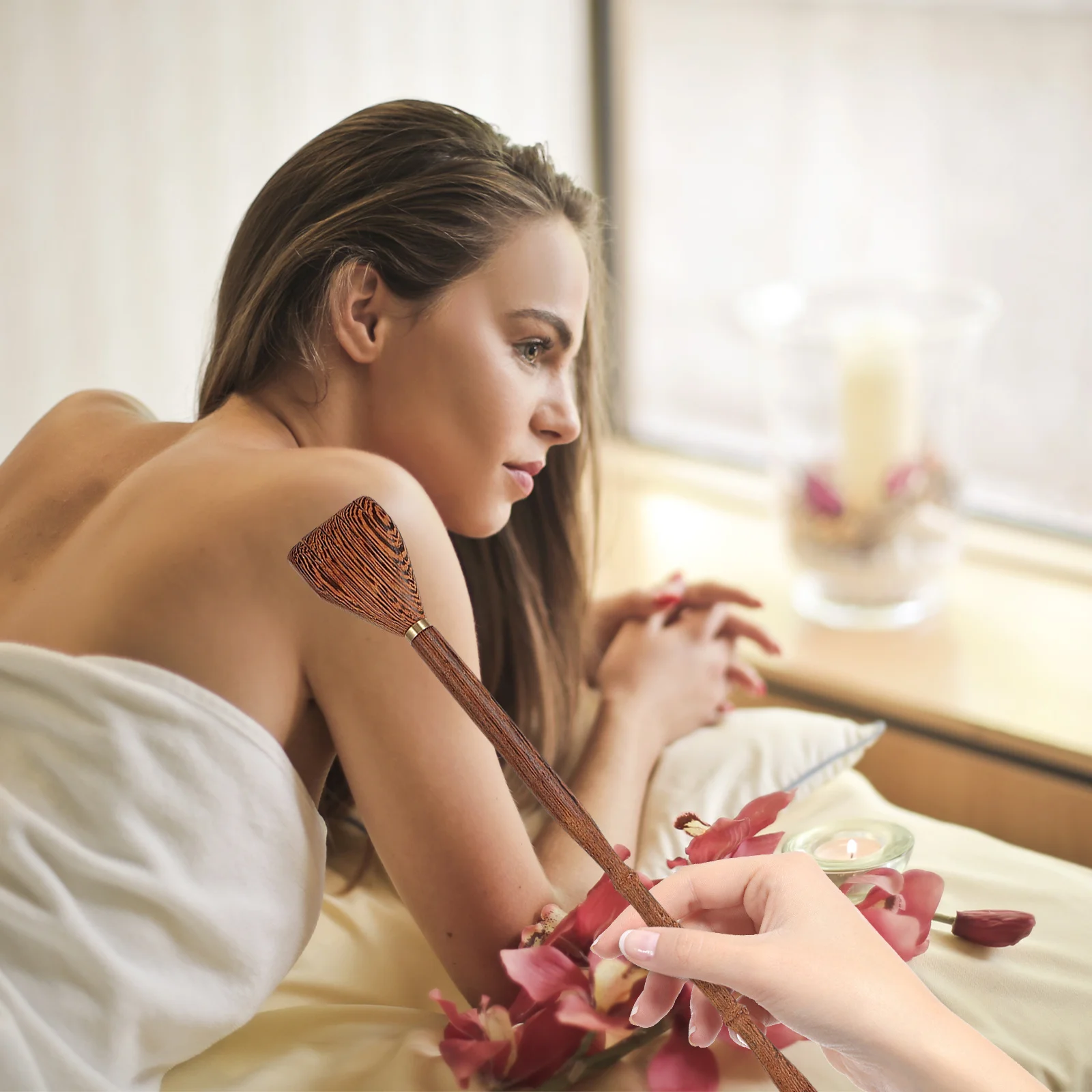 

1Pcs Premium Back Scratching Tool Long Handle Wood Massager for Immediate Itch Relief Portable Comfortable Home Use Scratcher