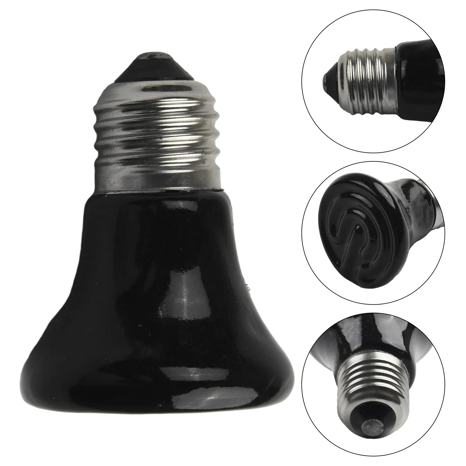 

25/50/75W Warmer Light Bulbs Emitter Heat Light Infrared Heater For Lizard Spider Reptile Box Ceramic Pet Supplies Heating Lamp