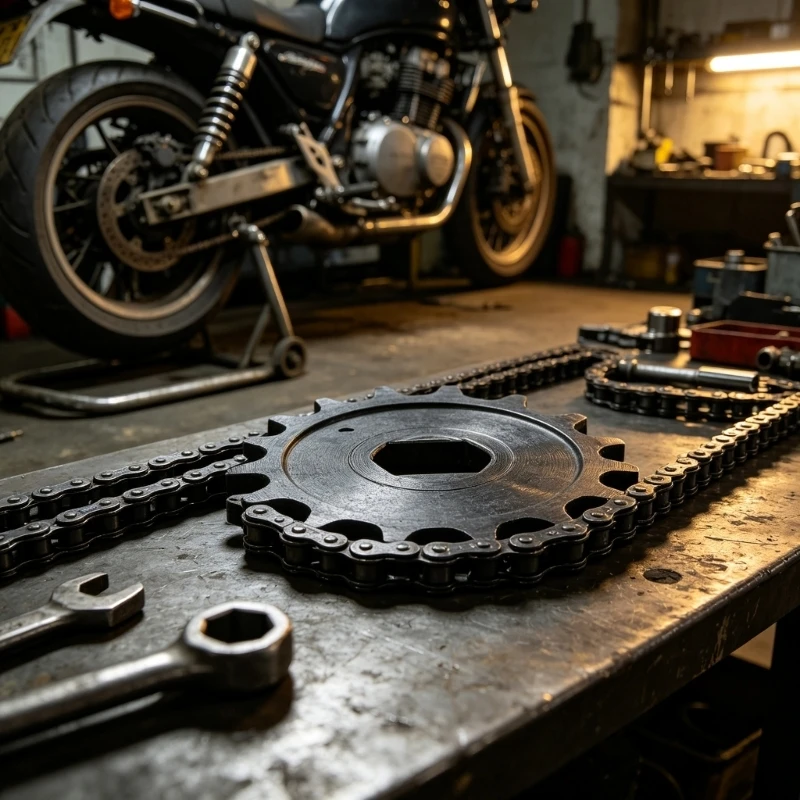 428 Chain Drive Gear 14 Tooth Steel Part D-Shaped Bore, Single Hardware Unit for Chain Repair, Bore Review and Service